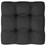 Garden furniture 10 pieces and cushions black solid pine wood by vidaXL, Garden sets - Ref: Foro24-3078148, Price: 1,00 €, Di...