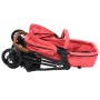 Carrito de bebés 2 en 1 de acero rojo y negro de vidaXL, Cochecitos de bebé - Ref: Foro24-10339, Precio: 125,99 €, Descuento: %