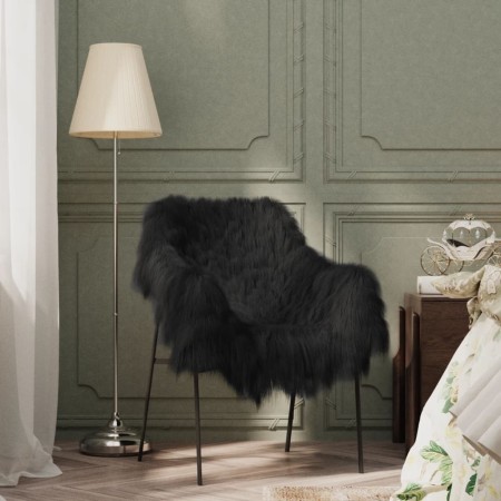 Black Icelandic Sheepskin Seat Cover 70x110 cm by vidaXL, Decor - Ref: Foro24-335854, Price: 86,71 €, Discount: %