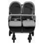 Light gray and black steel twin stroller by vidaXL, Baby strollers - Ref: Foro24-10359, Price: 251,67 €, Discount: %