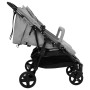 Light gray and black steel twin stroller by vidaXL, Baby strollers - Ref: Foro24-10359, Price: 251,67 €, Discount: %