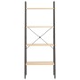 Standing shelving unit with 4 shelves light brown and black 56x35x140 cm by vidaXL, Bookcases and shelves - Ref: Foro24-33636...