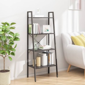 Freestanding shelving unit with 4 shelves black 56x35x140 cm by vidaXL, Bookcases and shelves - Ref: Foro24-336366, Price: 71...