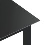 Aluminum and black glass garden table 80x80x74 cm by vidaXL, Garden tables - Ref: Foro24-312200, Price: 95,32 €, Discount: %