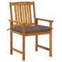 Garden chairs with cushions 8 pcs solid acacia wood by vidaXL, Garden chairs - Ref: Foro24-3078201, Price: 533,99 €, Discount: %