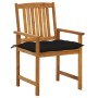 Garden chairs with cushions 8 pcs solid acacia wood by vidaXL, Garden chairs - Ref: Foro24-3078200, Price: 564,56 €, Discount: %