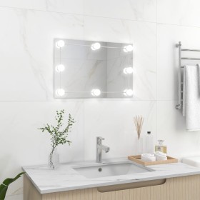 Rectangular glass wall mirror with LED lights by vidaXL, Mirrors - Ref: Foro24-3078637, Price: 35,99 €, Discount: %