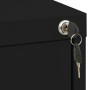 Black steel filing cabinet 46x62x133 cm by vidaXL, Filing cabinets - Ref: Foro24-336280, Price: 269,08 €, Discount: %