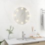 Round glass wall mirror with LED lights by vidaXL, Mirrors - Ref: Foro24-3078639, Price: 27,15 €, Discount: %