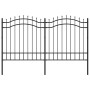 Garden fence with black coated steel spearhead 165cm by vidaXL, fence panels - Ref: Foro24-151081, Price: 163,02 €, Discount: %