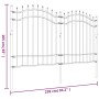 Garden fence with black coated steel spearhead 165cm by vidaXL, fence panels - Ref: Foro24-151081, Price: 163,02 €, Discount: %