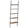 Inclined shelf with 5 dark brown-black shelves 64x34x185.5cm by vidaXL, Bookcases and shelves - Ref: Foro24-336377, Price: 86...