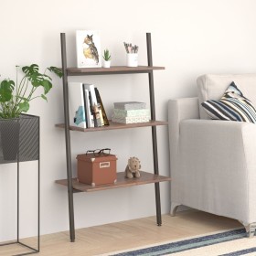 Inclined shelving 3 shelves dark brown black 64x34x116 cm by vidaXL, Bookcases and shelves - Ref: Foro24-336371, Price: 45,45...