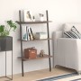 Inclined shelving 3 shelves dark brown black 64x34x116 cm by vidaXL, Bookcases and shelves - Ref: Foro24-336371, Price: 45,42...