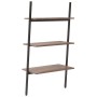 Inclined shelving 3 shelves dark brown black 64x34x116 cm by vidaXL, Bookcases and shelves - Ref: Foro24-336371, Price: 45,42...