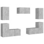 7-piece living room furniture set in concrete gray by vidaXL, TV Furniture - Ref: Foro24-3079091, Price: 205,69 €, Discount: %