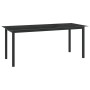 Mesa de jardín de aluminio y vidrio negro 190x90x74cm de vidaXL, Mesas de jardín - Ref: Foro24-312202, Precio: 157,42 €, Desc...