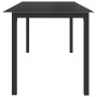 Mesa de jardín de aluminio y vidrio negro 190x90x74cm de vidaXL, Mesas de jardín - Ref: Foro24-312202, Precio: 149,21 €, Desc...