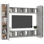 10-piece living room furniture set in gray concrete engineered wood by vidaXL, TV Furniture - Ref: Foro24-3079072, Price: 415...