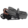 Light gray and black steel 2-in-1 baby stroller by vidaXL, Baby strollers - Ref: Foro24-10335, Price: 197,11 €, Discount: %