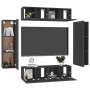 Set de muebles de salón TV 6 piezas madera ingeniería negro de vidaXL, Muebles TV - Ref: Foro24-3078769, Precio: 218,99 €, De...