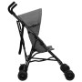 Silla de paseo de bebé acero gris claro y negro de vidaXL, Cochecitos de bebé - Ref: Foro24-10395, Precio: 75,24 €, Descuento: %