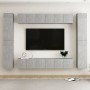 10-piece living room furniture set in gray concrete engineered wood by vidaXL, TV Furniture - Ref: Foro24-3079085, Price: 415...