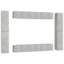 Wohnzimmermöbel Set 10 tlg. Holzwerkstoff grau Beton von vidaXL, TV-Möbel - Ref: Foro24-3079085, Preis: 415,90 €, Rabatt: %