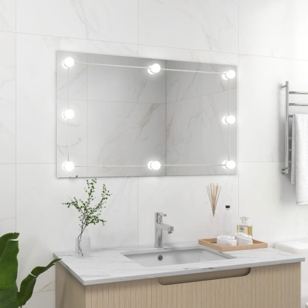 Frameless Wall Mirror with LED Lights Rectangular Glass by vidaXL, Mirrors - Ref: Foro24-3078645, Price: 63,99 €, Discount: %