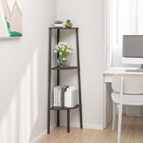 Corner shelf with 3 shelves black 45.5x31.5x120 cm by vidaXL, Bookcases and shelves - Ref: Foro24-336390, Price: 49,84 €, Dis...