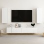 White Engineered Wood 5-Piece TV Cabinet Set by vidaXL, TV Furniture - Ref: Foro24-3074454, Price: 180,92 €, Discount: %