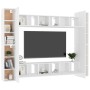 10-Piece White Chipboard TV Cabinet Set by vidaXL, TV Furniture - Ref: Foro24-3078652, Price: 398,99 €, Discount: %