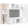 8-piece engineered wood living room TV furniture set in white by vidaXL, TV Furniture - Ref: Foro24-3078668, Price: 251,97 €,...