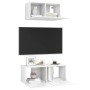 Living room furniture set 2 pieces glossy white engineered wood by vidaXL, TV Furniture - Ref: Foro24-3079330, Price: 83,01 €...