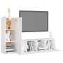 White engineered wood 3-piece TV living room furniture set by vidaXL, TV Furniture - Ref: Foro24-3078673, Price: 115,19 €, Di...