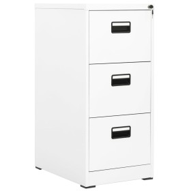 Aktenschrank aus weißem Stahl, 46 x 62 x 102,5 cm von vidaXL, Aktenschränke - Ref: Foro24-336274, Preis: 220,37 €, Rabatt: %