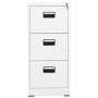 White steel filing cabinet 46x62x102.5 cm by vidaXL, Filing cabinets - Ref: Foro24-336274, Price: 235,99 €, Discount: %