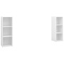 Muebles de salón 2 piezas madera de ingeniería blanco brillo de vidaXL, Muebles TV - Ref: Foro24-3079913, Precio: 83,96 €, De...