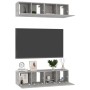 Set muebles de salón TV 4 piezas madera ingeniería roble Sonoma de vidaXL, Muebles TV - Ref: Foro24-3079059, Precio: 125,91 €...