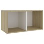 Muebles de salón 2 pzas madera ingeniería blanco y roble Sonoma de vidaXL, Muebles TV - Ref: Foro24-3079948, Precio: 67,28 €,...