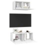 Set de muebles de salón TV 2 piezas madera de ingeniería blanco de vidaXL, Muebles TV - Ref: Foro24-3078700, Precio: 72,99 €,...