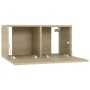 Juego de muebles de salón 4 piezas roble Sonoma 60x30x30 cm de vidaXL, Muebles TV - Ref: Foro24-3078954, Precio: 125,04 €, De...