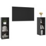 Muebles para TV 2 uds aglomerado negro brillante 107x35x37 cm de vidaXL, Muebles TV - Ref: Foro24-3079914, Precio: 82,53 €, D...