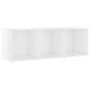 TV furniture 3 pcs glossy white chipboard 107x35x37 cm by vidaXL, TV Furniture - Ref: Foro24-3079967, Price: 124,29 €, Discou...