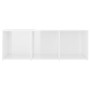 TV furniture 3 pcs glossy white chipboard 107x35x37 cm by vidaXL, TV Furniture - Ref: Foro24-3079967, Price: 124,29 €, Discou...