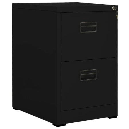 Stahl-Aktenschrank schwarz 46x62x72,5 cm von vidaXL, Aktenschränke - Ref: Foro24-336272, Preis: 152,99 €, Rabatt: %