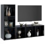 Muebles de salón 2 piezas madera de ingeniería negro brillo de vidaXL, Muebles TV - Ref: Foro24-3079941, Precio: 82,53 €, Des...