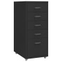 Armario archivador móvil metal negro 28x41x69 cm de vidaXL, Armarios archivadores - Ref: Foro24-335914, Precio: 84,81 €, Desc...