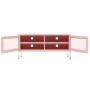 Mueble para TV de acero rosa 105x35x50 cm de vidaXL, Muebles TV - Ref: Foro24-336238, Precio: 167,90 €, Descuento: %