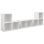 Muebles de salón 6 piezas madera de ingeniería blanco brillo de vidaXL, Muebles TV - Ref: Foro24-3080057, Precio: 126,65 €, D...